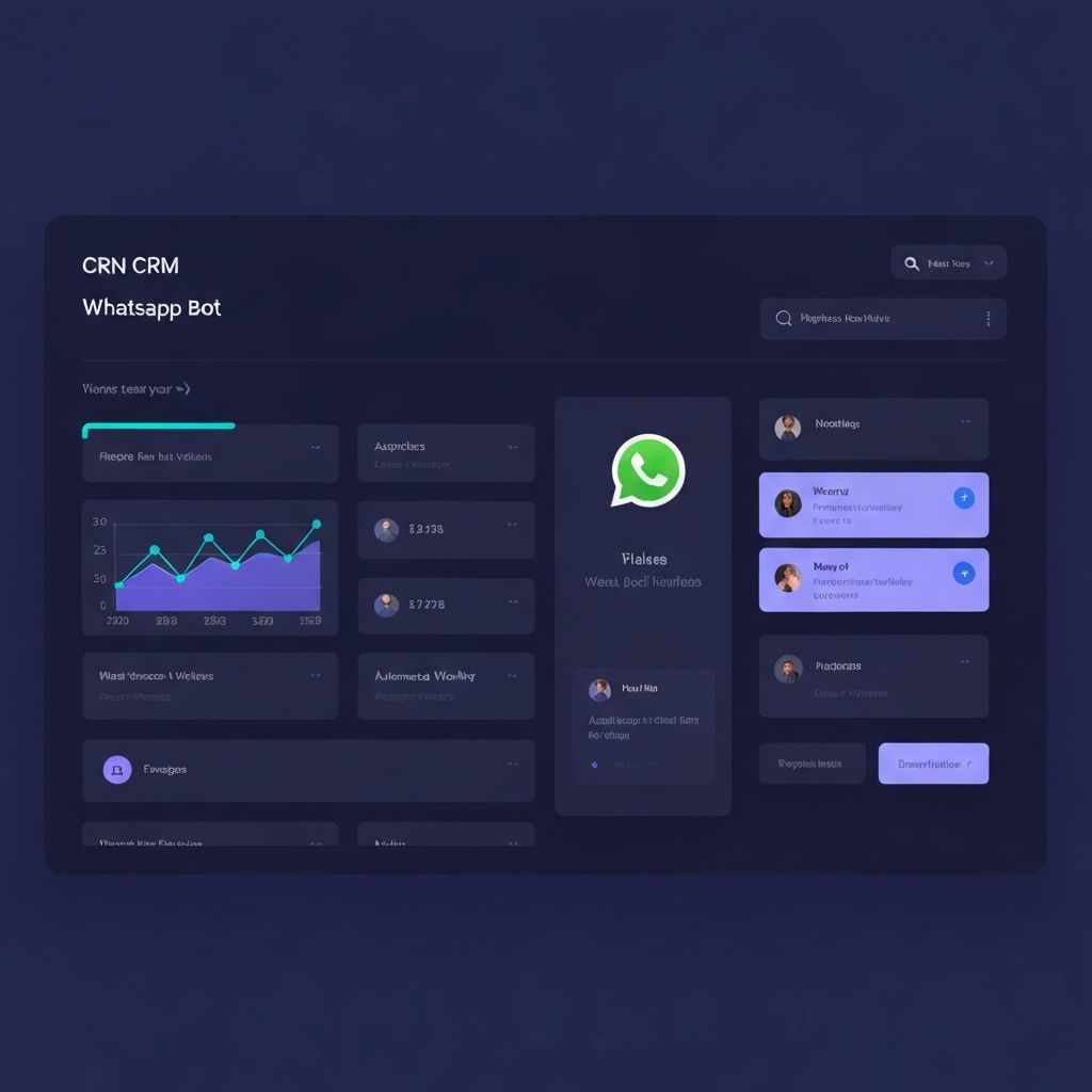 Dashboard de automatizacion Tecnideas con CRM, bot de WhatsApp y analiticas